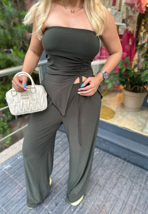 Brenda Straplez Takım Haki