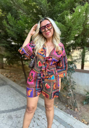 Vintage Şortlu Takım