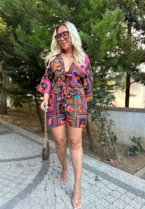 Vintage Şortlu Takım