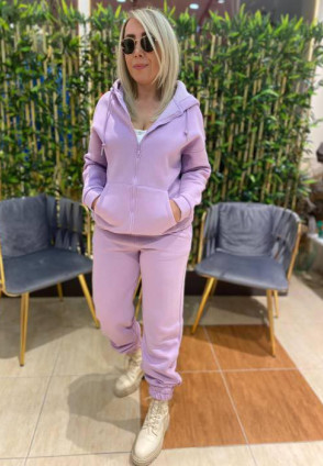 Polarlı Lila Eşofman Takım