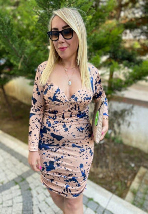 Fırça Detaylı Elbise