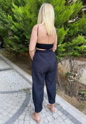 Siyah Şalvar Pantolon