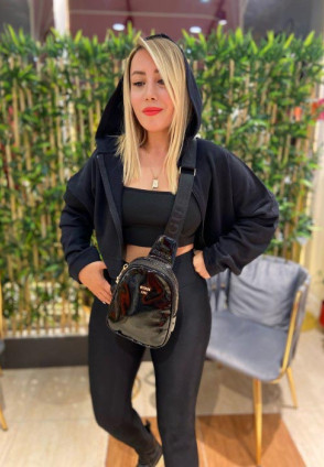 Crop Siyah Sweatshirt