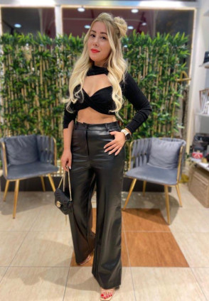 Bol Paça Deri Pantolon