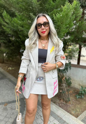 Tasarım Love Ceket Krem