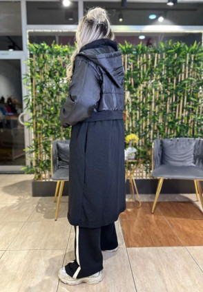 Kapüşonlu Tasarım Spor Mont