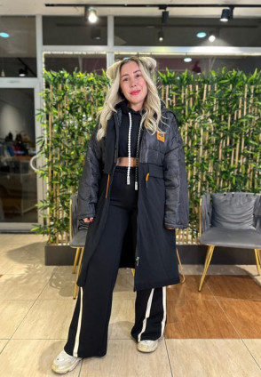 Kapüşonlu Tasarım Spor Mont