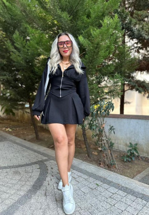 Siyah Sweat Etek Takım